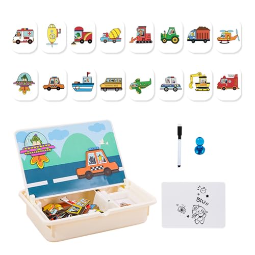 Krmoau Magnetische Für Kinder, Magnetisches Puzzle Lernspielzeug Für Kleinkinder, Kleinkinder Mit Tragetasche Für Vorschulkinder Ab 3 Jahren, Mädchen, Kindergarten Krmoau Magnetische Für Kinder, Magnetisches Puzzle Lernspielzeug Für Kleinkinder, Kleinkinder Mit Tragetasche Für Vorschulkinder Ab 3 Jahren, Mädchen, Kindergarten von Krmoau