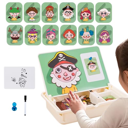 Krmoau Magnetische Für Kinder, Magnetisches Puzzle Lernspielzeug Für Kleinkinder, Kleinkinder Mit Tragetasche Für Vorschulkinder Ab 3 Jahren, Mädchen, Kindergarten Krmoau Magnetische Für Kinder, Magnetisches Puzzle Lernspielzeug Für Kleinkinder, Kleinkinder Mit Tragetasche Für Vorschulkinder Ab 3 Jahren, Mädchen, Kindergarten von Krmoau