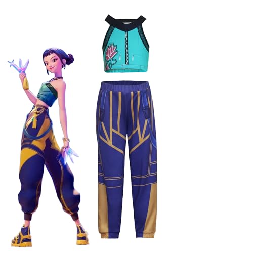 Kpop Hunters Cosplay Zoey, Huntrix Anime Kostüm für Cosplay, Halloween Karneval Party Kostüm für Mädchen Erwachsene, perfekt für Halloween, Weihnachten, Geburtstag, Party, Kleid Gold Schwarz, 7-12 Kpop Hunters Cosplay Zoey, Huntrix Anime Kostüm für Cosplay, Halloween Karneval Party Kostüm für Mädchen Erwachsene, perfekt für Halloween, Weihnachten, Geburtstag, Party, Kleid Gold Schwarz, 7-12 von Kroilucaly