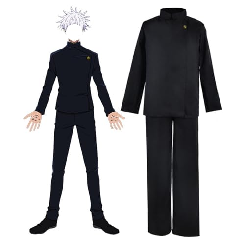 Kroilucaly Anime Cosplay Kostüm Kinder und Erwachsene Party Halloween Karneval Set Kostüm, Japanisches Kostüm Anime Cosplays Set Herren Cosplay Kostüme Anime Erwachsene (mit Brille) von Kroilucaly