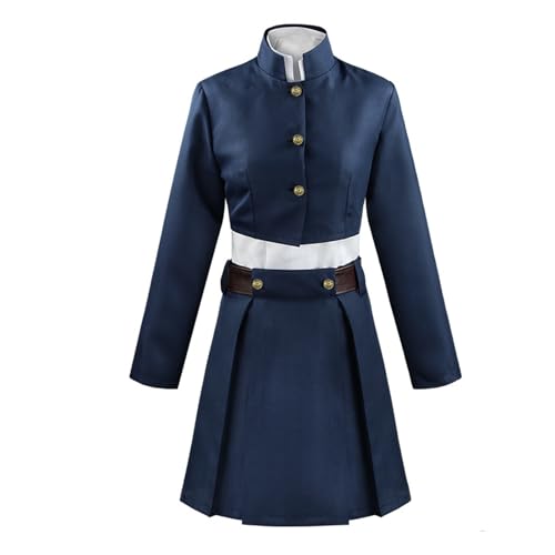 Kroilucaly Kostüm Erwachsene, Jujuts Kaise Kostüm Anime Cosplay Schuluniform Nobara Kugisaki Blau Komplettset Kleidung für japanische Schule Schule Mädchen Halloween Bühnenkostüm Kroilucaly Kostüm Erwachsene, Jujuts Kaise Kostüm Anime Cosplay Schuluniform Nobara Kugisaki Blau Komplettset Kleidung für japanische Schule Schule Mädchen Halloween Bühnenkostüm von Kroilucaly
