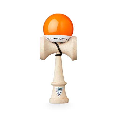 KROM Kendama POP LOL Orange - aus zertifiziertem Buchenholz - Hohe Holzqualität - Für Anfänger und Profis - Pack : Ersatzschnur + Stickers KROM Kendama POP LOL Orange - aus zertifiziertem Buchenholz - Hohe Holzqualität - Für Anfänger und Profis - Pack : Ersatzschnur + Stickers von KROM