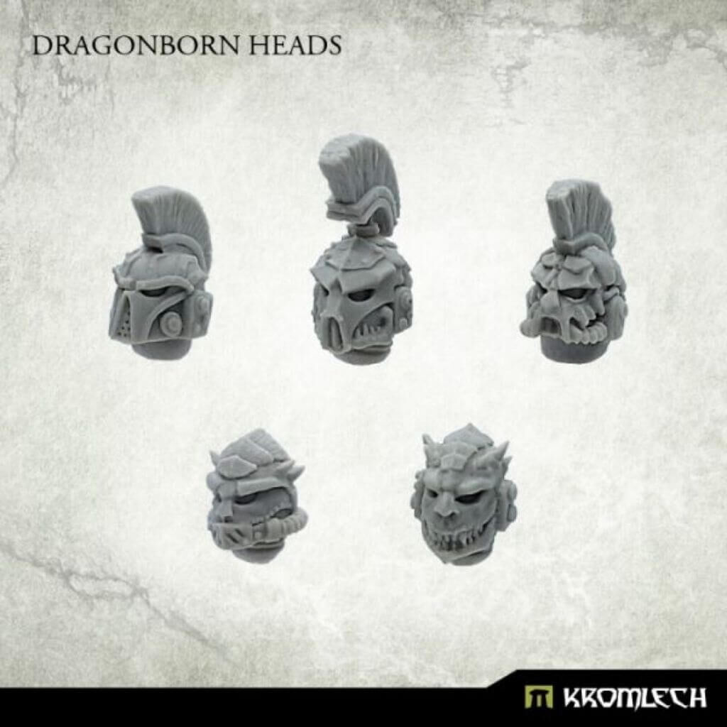 'Dragonborn Heads (10)' von Kromlech