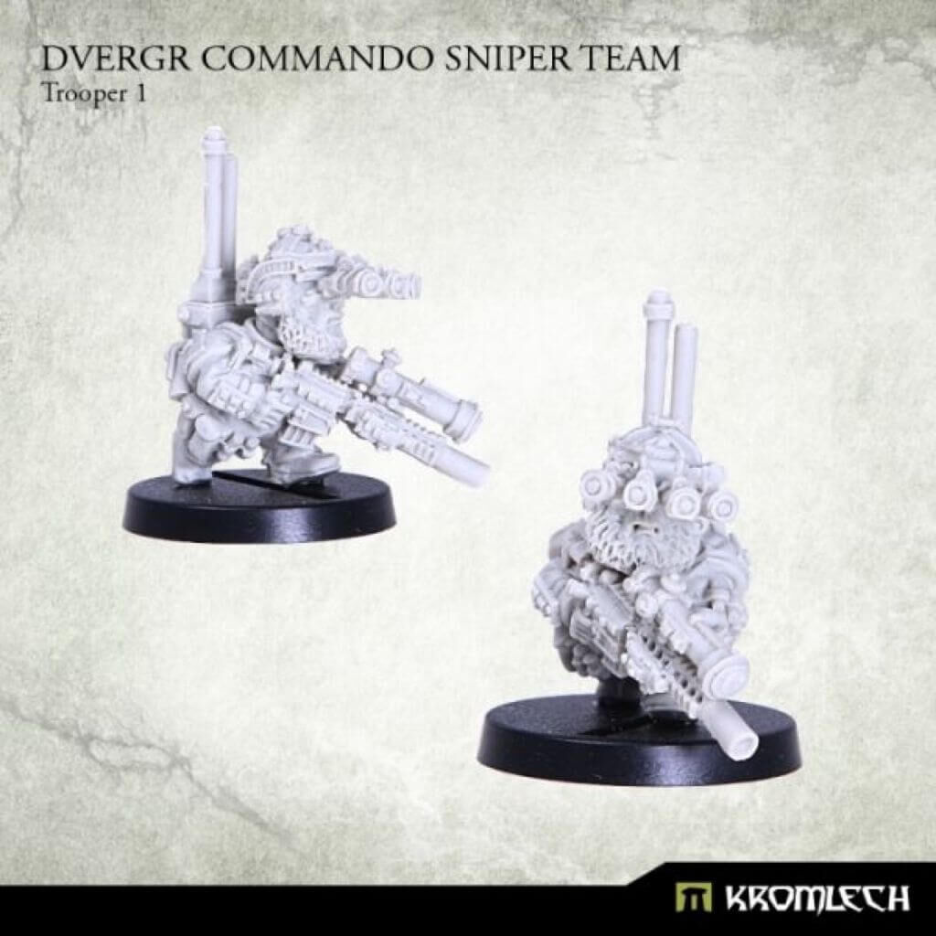 Dvergr Commando Sniper Team (3) von Kromlech