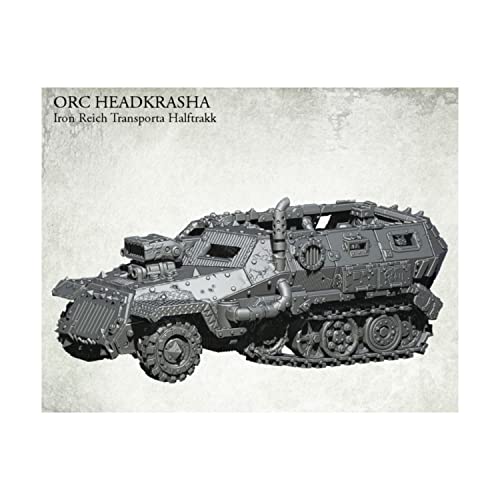 Kromlech Orc Headkrasha Iron Reich Transporta Halftrakk (1) KRVB052 von Kromlech