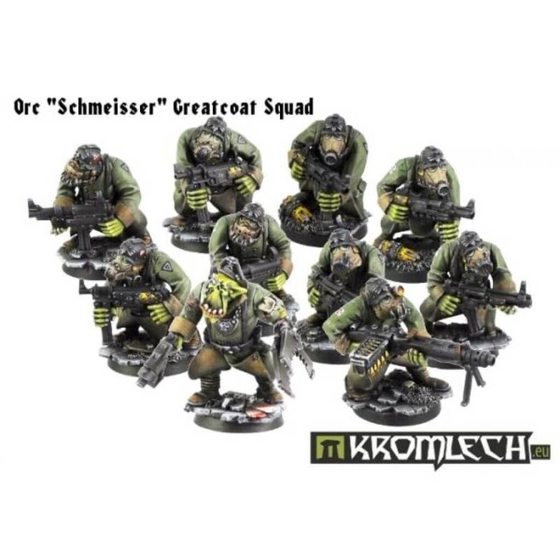 'Orc „Schmeisser” Greatcoats Squad (10) [armoured bodies]' von Kromlech