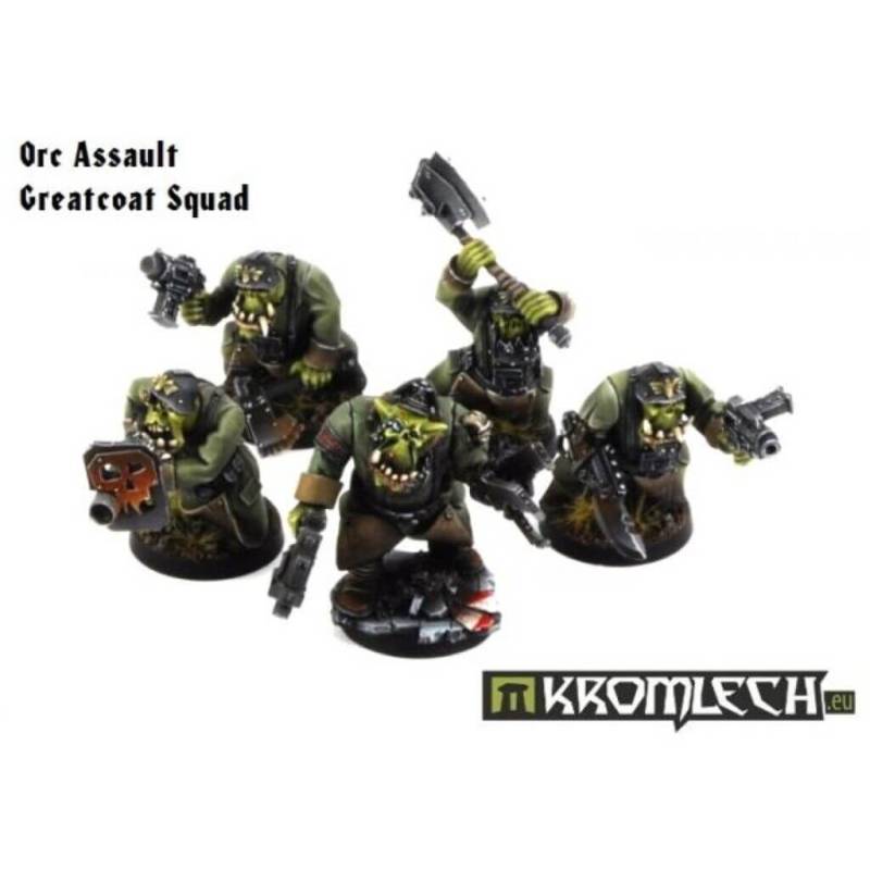 'Orc Assault Greatcoat Squad (10)' von Kromlech
