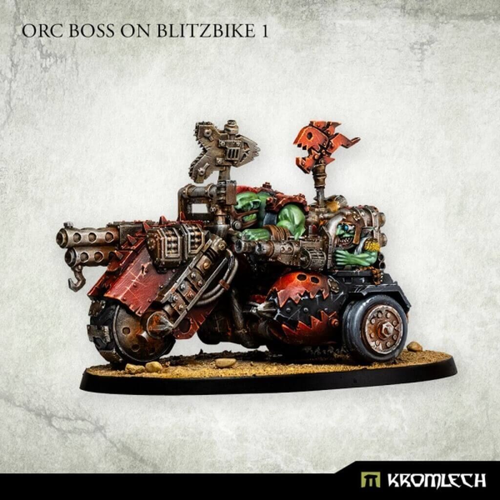 'Orc Boss on Blitzbike 1' von Kromlech