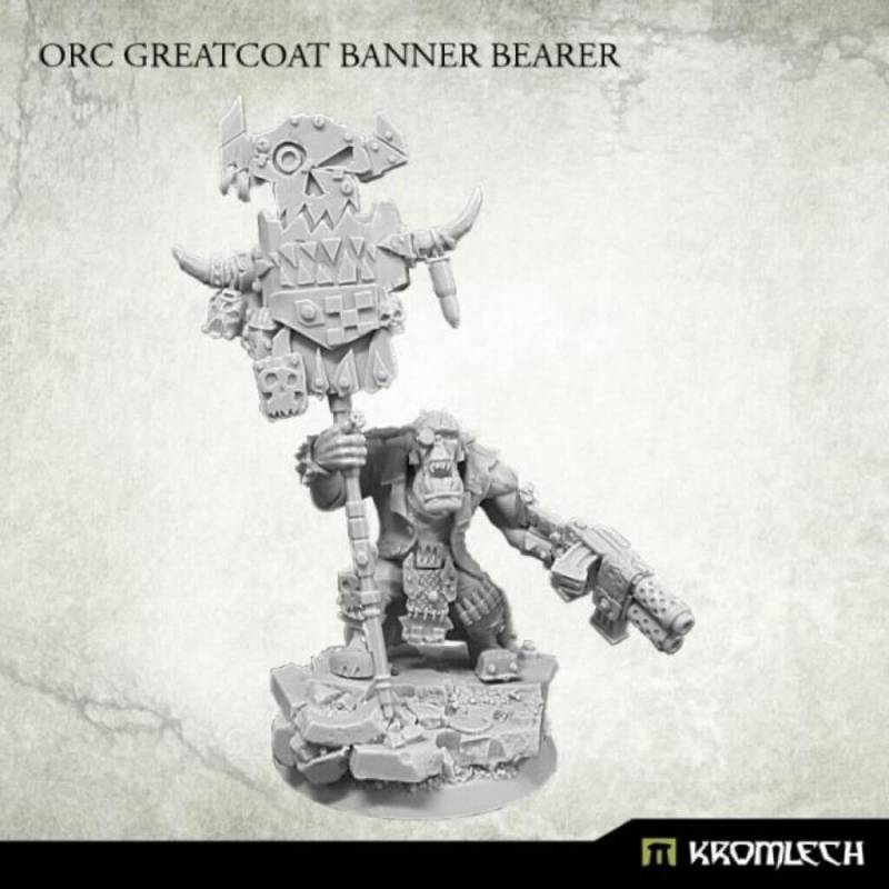 'Orc Greatcoat Banner Bearer (1)' von Kromlech