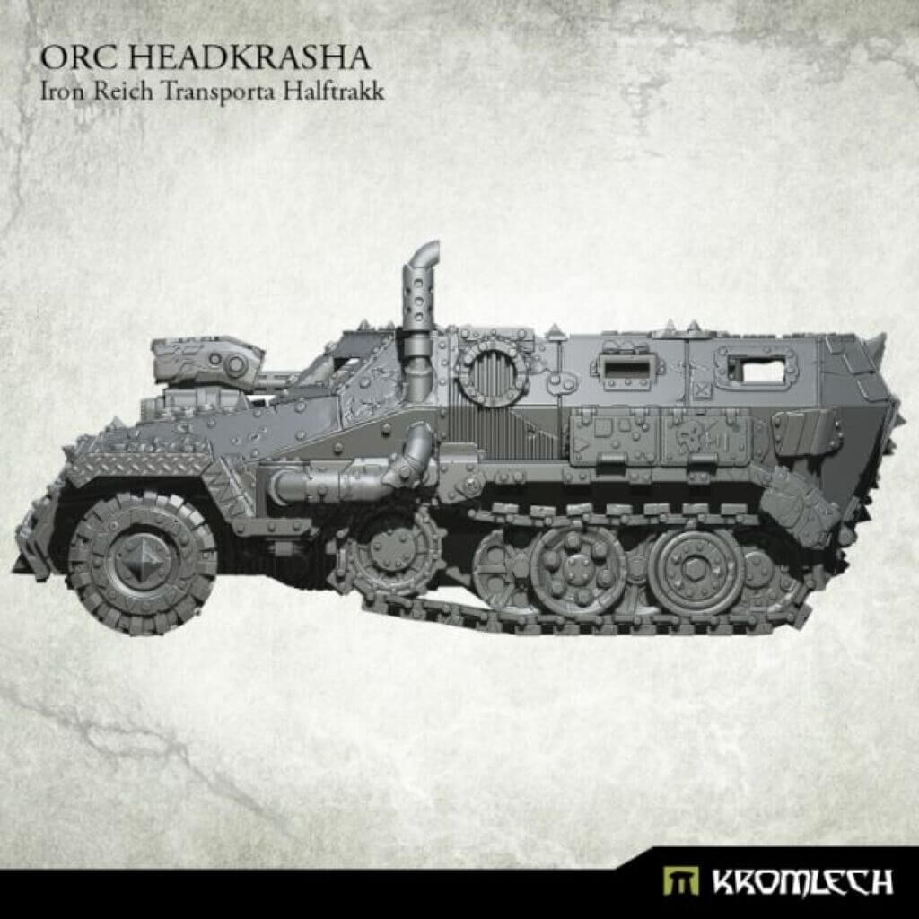 'Orc Headkrasha, Iron Reich Transporta Halftrakk (1)' von Kromlech