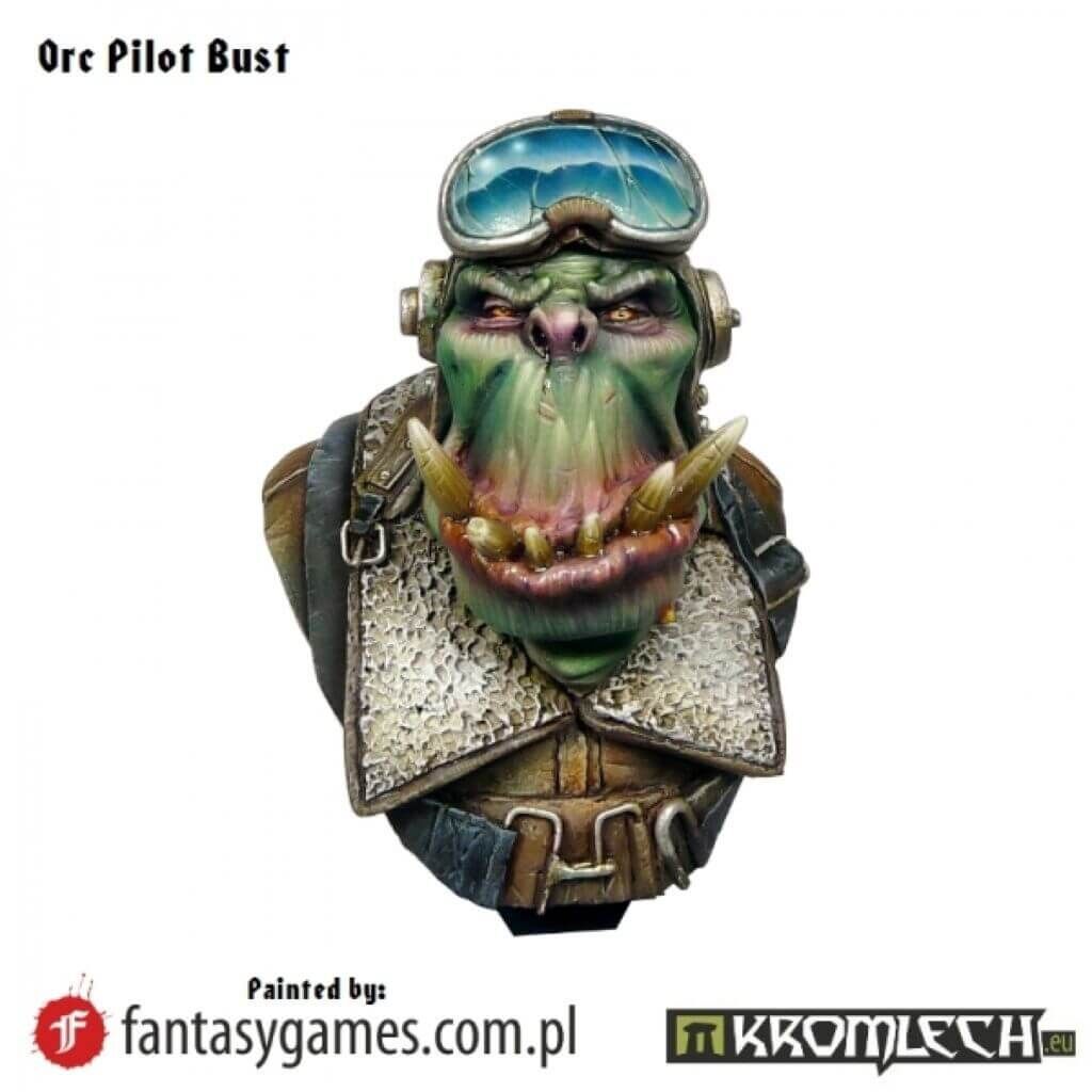 Orc Pilot Bust (1) von Kromlech