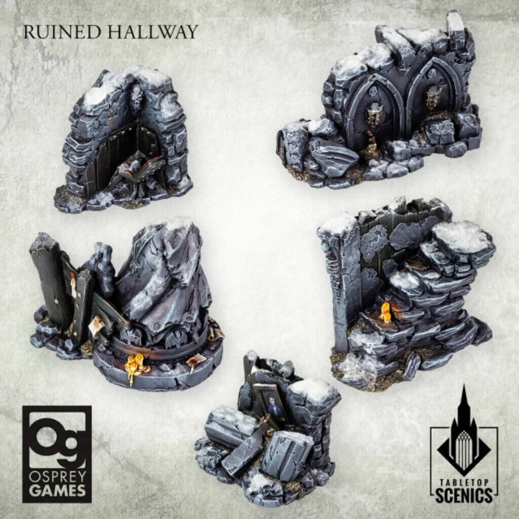 'Frostgrave Terrain - Ruined Hallway' von Kromlech