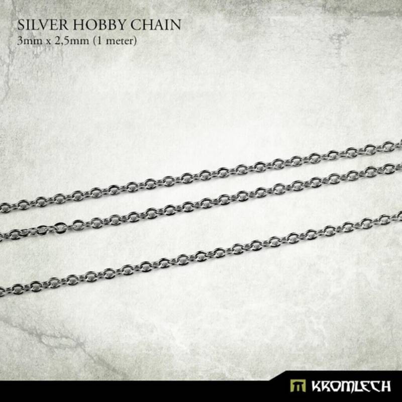 'Silver Hobby Chain 3mm x 2,5mm (1 meter)' von Kromlech
