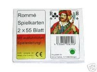 Krüger & Gregoriades 552210 - Rommékarten, 2 x 55 Blatt von Krüger & Gregoriades