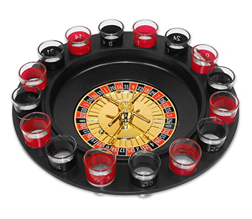 Krüger und Gregoriades Trinkspiel Roulette aus Kunststoff,Inkl.16 Schna Krüger und Gregoriades Trinkspiel Roulette aus Kunststoff,Inkl.16 Schna von Close Up