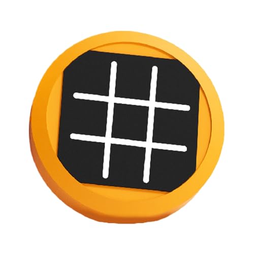 Krujecnt Elektronische Brettspiele, Schachbrettspiel - Noughts and Crosses Game Tragbare Familienbrettspiele,Kompakte Handheld-Puzzlespielkonsole, Lernspielzeug für Kinder und Erwachsene von Krujecnt