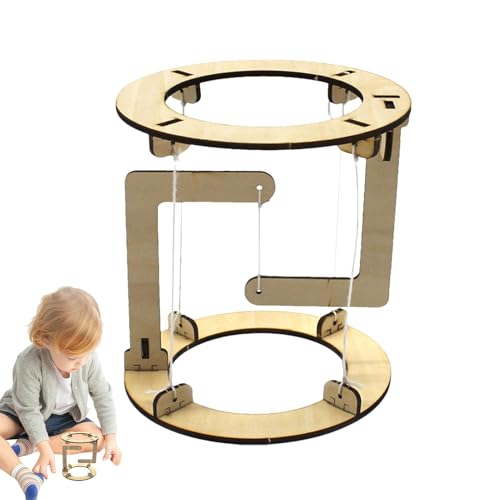 Krujecnt Holzbau-Bastelset,Holzbauset - Schwimmender STEM-Bausatz, Wissenschaftsbausatz - Experimentiermodellbausatz, praktisches Bastel-Lernspielzeug für und Mädchen Krujecnt Holzbau-Bastelset,Holzbauset - Schwimmender STEM-Bausatz, Wissenschaftsbausatz - Experimentiermodellbausatz, praktisches Bastel-Lernspielzeug für und Mädchen von Krujecnt