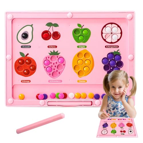 Krujecnt Magnetfarbe und Zählerlabyrinth, Magnetic Labyrinth Board, Früheres Lernen Spielset für Baby, Farbsortierung Fruchtler Krujecnt Magnetfarbe und Zählerlabyrinth, Magnetic Labyrinth Board, Früheres Lernen Spielset für Baby, Farbsortierung Fruchtler von Krujecnt