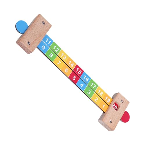 Krujecnt Mathematik arithmetischer Herrscher, mathematische Lernspiele | Interaktive Lernen Number Herrscher Bildungsmanipulationen | Vorschulmathematikspiele Mehrzweck -Bildungsspielzeug für Kinder von Krujecnt