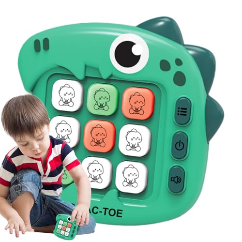 Krujecnt Puzzlespiele für Kinder, Hirnteaser -Rätsel,5 Modi Travel Board Puzzle Games Konsole - Mit solidem Feedback, interaktives Reisespielzeug für Familienbindung von Krujecnt