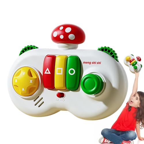 Krujecnt Sensorisches geschäftiges Spielzeug, Baby -Besetzte Spielzeug für Reisen, Pilzsensorisches geschäftiges Spielzeug, Fine Motor Skills Bildungsspiel, Reiseaktivitäten mit 3 Modi, musikalischer von Krujecnt