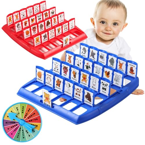 Krujecnt Spiel „Verdächtige Menschen“, Spiel „Verdächtige Tiere“,Verdächtiges Spiel für Kinder und Erwachsene - Verdächtiges Spiel: Stellen Sie Ja- und Nein-Fragen, um den mysteriösen Charakter Ihres von Krujecnt