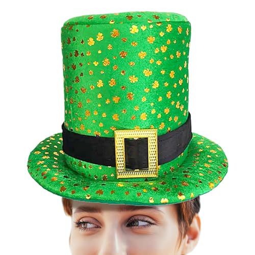 Krujecnt St. Patricks Day Hut | Neuheit Grüner Koboldhut – Stilvoller St. Patrick's Day Koboldhut mit Kleeblatt, grüner Zylinderhut für den Urlaub Krujecnt St. Patricks Day Hut | Neuheit Grüner Koboldhut – Stilvoller St. Patrick's Day Koboldhut mit Kleeblatt, grüner Zylinderhut für den Urlaub von Krujecnt