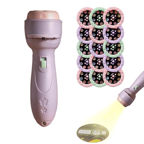 Krujecnt Taschenlampenprojektor für Kinder,Kinderprojektor-Taschenlampe | 120 Muster Spielzeug-Taschenlampe - Feinmotorikspielzeug, Vorschullernen, Cartoon-Taschenlampe, Projektorspielzeug für Kinder Krujecnt Taschenlampenprojektor für Kinder,Kinderprojektor-Taschenlampe | 120 Muster Spielzeug-Taschenlampe - Feinmotorikspielzeug, Vorschullernen, Cartoon-Taschenlampe, Projektorspielzeug für Kinder von Krujecnt