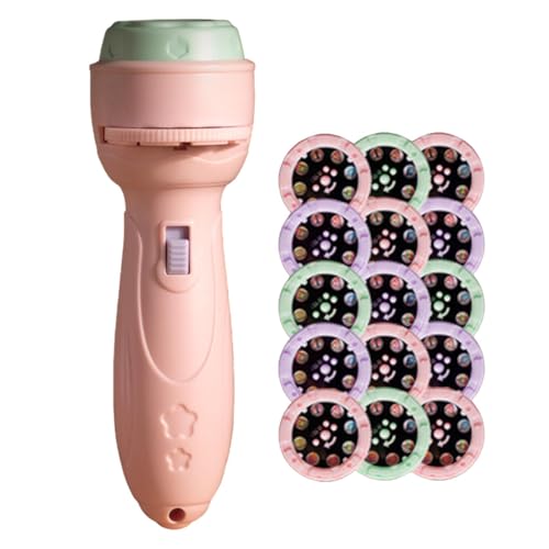 Krujecnt Taschenlampenprojektor für Kleinkinder, Projektortaschenlampen für Kinder | 120 Muster Projektionstaschenlampen für Kinder - Feinmotorikspielzeug, Vorschullernen, Cartoon-Taschenlampe, Krujecnt Taschenlampenprojektor für Kleinkinder, Projektortaschenlampen für Kinder | 120 Muster Projektionstaschenlampen für Kinder - Feinmotorikspielzeug, Vorschullernen, Cartoon-Taschenlampe, von Krujecnt