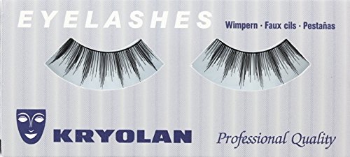 Kryolan - KR9370 / B2 - B2 schwarze falsche Wimpern - Verkauft ohne Klebstoff - One Size von Kryolan