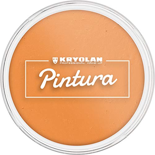 Kryolan Pintura Water Color Schminke 25ml, Farbe: Orange, Waschbar, Vegan, ohne Parfüm, ohne Parabene, Glutenfrei - ideal für Kinder, Party, Karneval, Fasching & Halloween von Kryolan