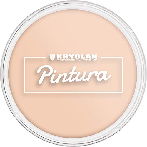 Kryolan Pintura Water Color Schminke 25ml, Farbe: Peach, Waschbar, Vegan, ohne Parfüm, ohne Parabene, Glutenfrei - ideal für Kinder, Party, Karneval, Fasching & Halloween von Kryolan