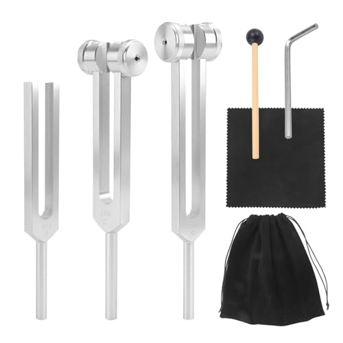 Krytavo Stimmgabel Set-128 Hz, 256 Hz, 512 Hz, Stimmgabel perfekt für Heilung, Chakra, Klangtherapie, Körperhaltung, Geist und Krytavo Stimmgabel Set-128 Hz, 256 Hz, 512 Hz, Stimmgabel perfekt für Heilung, Chakra, Klangtherapie, Körperhaltung, Geist und von Krytavo