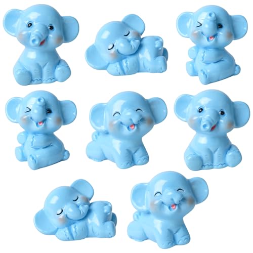 8-teiliges Mini-Elefanten-Figuren-Set aus Kunstharz – Miniatur-Baby-Elefanten-Kuchenaufsätze für Cupcakes, Feengarten-Zubehör, Terrarium und Auto-Dekoration, kleine Topfpflanzen-Ornamente für 8-teiliges Mini-Elefanten-Figuren-Set aus Kunstharz – Miniatur-Baby-Elefanten-Kuchenaufsätze für Cupcakes, Feengarten-Zubehör, Terrarium und Auto-Dekoration, kleine Topfpflanzen-Ornamente für von Ksheria