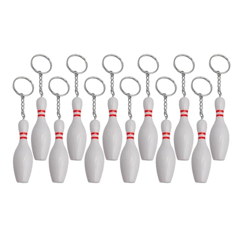 Bowling-Schlüsselanhänger, Bowlingnadel, Schlüsselhalter für Tasche, Rucksack, Schlüsselanhänger, Charm, Bowling-Anhänger, Schlüsselanhänger für Erwachsene und Kinder, 12 Stück Bowling-Schlüsselanhänger, Bowlingnadel, Schlüsselhalter für Tasche, Rucksack, Schlüsselanhänger, Charm, Bowling-Anhänger, Schlüsselanhänger für Erwachsene und Kinder, 12 Stück von Ksikdeg