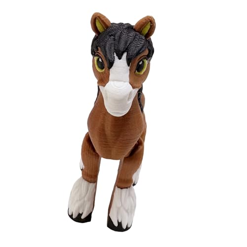 Interaktives Kleines Pferdemodell Farbiges Tierspielzeug Mit Beweglichen Gelenken Für Kinderspielzeiten Und Kreativer Desktop Display Büro Schreibtisch Pferdskulptur von Ksikdeg