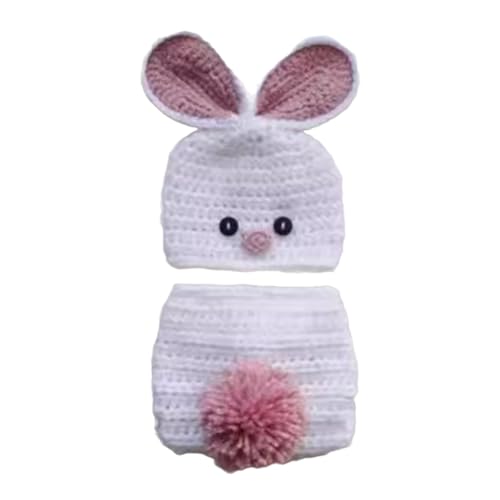 Ksikdeg 1 Set Hut Hose Neugeborene Fotografie Requisiten Weich und Warm Strickkostüm für Baby Jungen von Ksikdeg