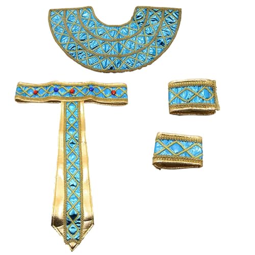Ksikdeg Ägyptisches Kostümzubehör, ägyptische Stirnbänder, Schlangen-Kopfschmuck, ägyptischer Gürtel, Halsband, Armband für Damen und Herren Ksikdeg Ägyptisches Kostümzubehör, ägyptische Stirnbänder, Schlangen-Kopfschmuck, ägyptischer Gürtel, Halsband, Armband für Damen und Herren von Ksikdeg