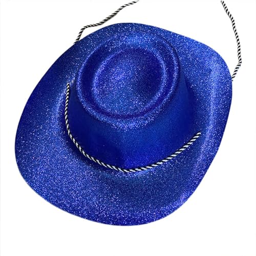 Ksikdeg Glitzernder Puderhut für Damen und Herren, breite Krempe, Rollenspiel, Cowgirl-Hut, Karneval, Party, Requisiten, Junggesellinnenabschied Ksikdeg Glitzernder Puderhut für Damen und Herren, breite Krempe, Rollenspiel, Cowgirl-Hut, Karneval, Party, Requisiten, Junggesellinnenabschied von Ksikdeg