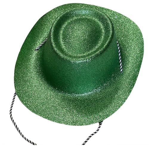Ksikdeg Glitzernder Puderhut für Damen und Herren, breite Krempe, Rollenspiel, Cowgirl-Hut, Karneval, Party, Requisiten, Junggesellinnenabschied Ksikdeg Glitzernder Puderhut für Damen und Herren, breite Krempe, Rollenspiel, Cowgirl-Hut, Karneval, Party, Requisiten, Junggesellinnenabschied von Ksikdeg