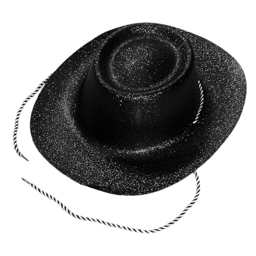Ksikdeg Glitzernder Puderhut für Damen und Herren, breite Krempe, Rollenspiel, Cowgirl-Hut, Karneval, Party, Requisiten, Junggesellinnenabschied Ksikdeg Glitzernder Puderhut für Damen und Herren, breite Krempe, Rollenspiel, Cowgirl-Hut, Karneval, Party, Requisiten, Junggesellinnenabschied von Ksikdeg