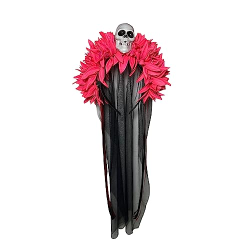 Ksikdeg Lange Spitze Schädel Kopf Blume Stirnband Damen Halloween Party Kostüm für Hochzeit Schule Abend Party Zubehör Ksikdeg Lange Spitze Schädel Kopf Blume Stirnband Damen Halloween Party Kostüm für Hochzeit Schule Abend Party Zubehör von Ksikdeg