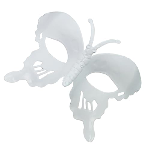 Ksikdeg Maskerade Halloween Cosplay Weiß Halbgesicht Karneval Party Schmetterling für Abschlussbälle von Ksikdeg