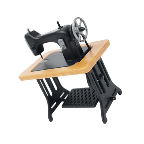 Ksikdeg Miniatur-Nähmaschine Modell für Puppenhäuser Dekoration und Sammler 1/24 Puppenhäuser Maßstab Möbel Display von Ksikdeg