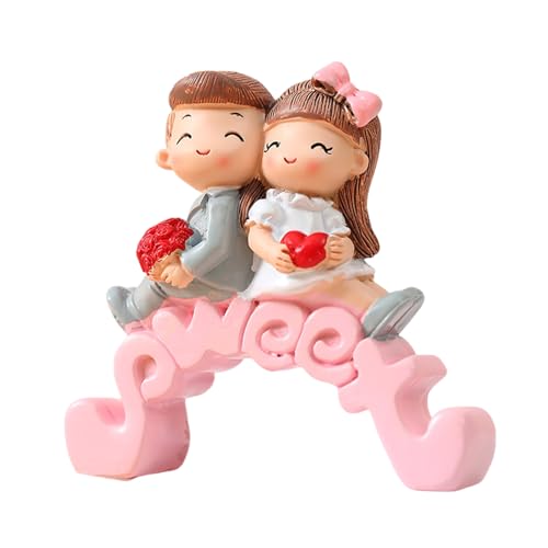 Ksikdeg Miniatur-Paar-Figuren, Romantik, Harz, Ornament, Kuchendekoration für Valentinstag, Auto, Armaturenbrett und Zuhause Ksikdeg Miniatur-Paar-Figuren, Romantik, Harz, Ornament, Kuchendekoration für Valentinstag, Auto, Armaturenbrett und Zuhause von Ksikdeg
