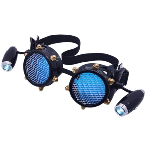 Ksikdeg Retro Goggle Brille Retro Goggle Gothic Brille für Halloween Erwachsene Cosplays Ksikdeg Retro Goggle Brille Retro Goggle Gothic Brille für Halloween Erwachsene Cosplays von Ksikdeg