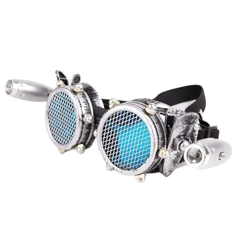 Ksikdeg Retro Goggle Brille Retro Goggle Gothic Brille für Halloween Erwachsene Cosplays von Ksikdeg