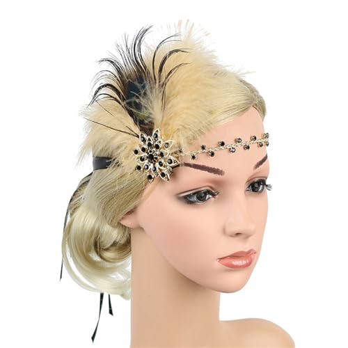 Ksikdeg Vintage 1920er Jahre Flapper Stirnband GatsbyParty Kostüm Zubehör für Damen Strass Kopfschmuck Maskerade Party Kopfschmuck Ksikdeg Vintage 1920er Jahre Flapper Stirnband GatsbyParty Kostüm Zubehör für Damen Strass Kopfschmuck Maskerade Party Kopfschmuck von Ksikdeg
