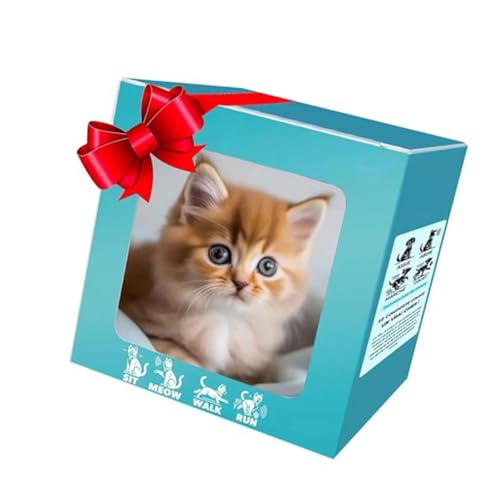 Kuschelige Roboter Katzen Plüschspielzeug Mit Automatischer Reaktion Bellen Schwanz Wedel Roboter Wie Für Kleinkind Begleitinteraktion Barking Katzen Plüsch Spielzeug von Ksikdeg