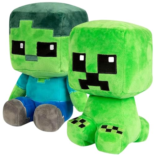 2 Stück Creeper Plüschfigur, M-iNe Craft Plüschtiere, Kawaii Kuscheltier Creeper Charaktere Puppe,Home Dekor Cartoon Stofftier Spielzeug Gefüllte für Fans Kinder,zum Spielen, Sammeln & Kuschel A 2 Stück Creeper Plüschfigur, M-iNe Craft Plüschtiere, Kawaii Kuscheltier Creeper Charaktere Puppe,Home Dekor Cartoon Stofftier Spielzeug Gefüllte für Fans Kinder,zum Spielen, Sammeln & Kuschel A von Ksopsdey
